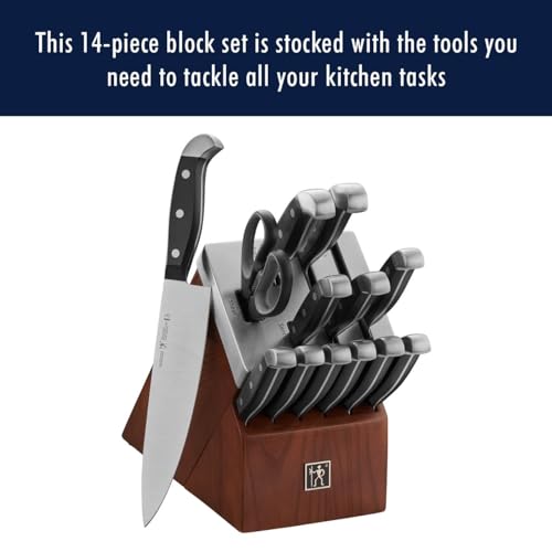 Henckels Statement 8-inch chef knife with razor-sharp edge for even slicing