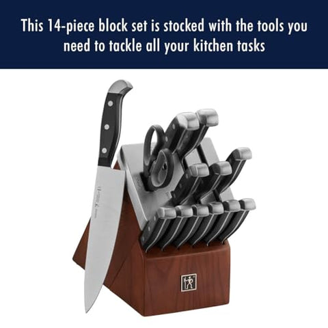 Henckels Statement 8-inch chef knife with razor-sharp edge for even slicing