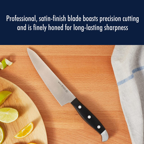 Henckels Statement easy cleanup; dishwasher-safe and stain-resistant.