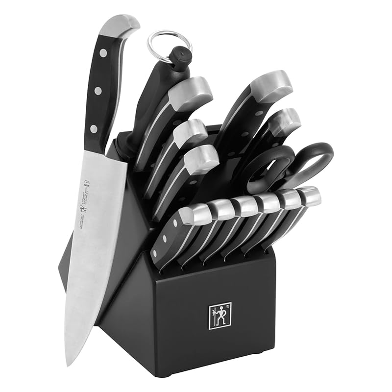 Henckels Statement knife block displaying the full set for organized storage and safety