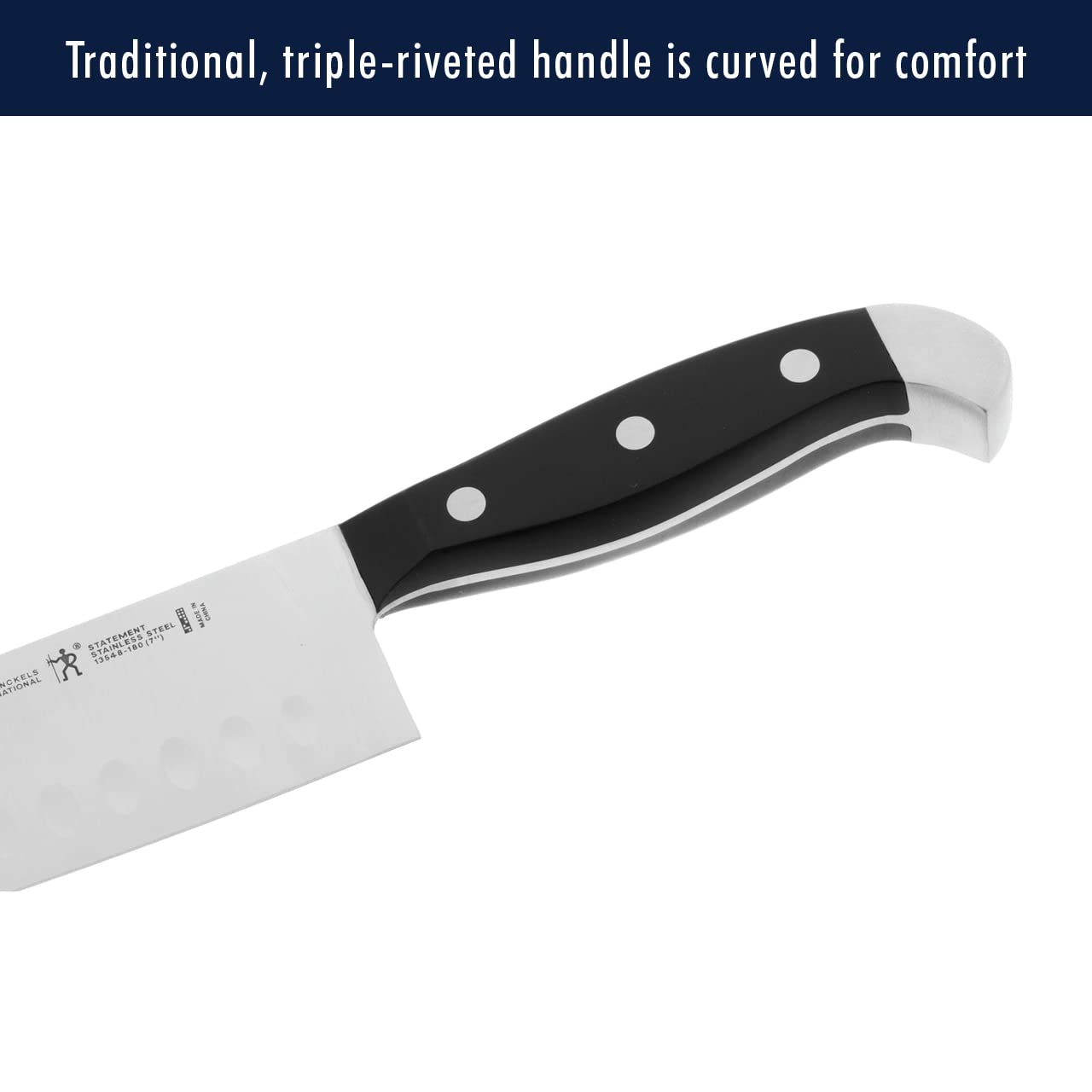 HENCKELS 4.5-inch steak knives six-pack deliver clean cuts.