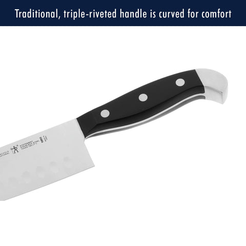 HENCKELS 4.5-inch steak knives six-pack deliver clean cuts.