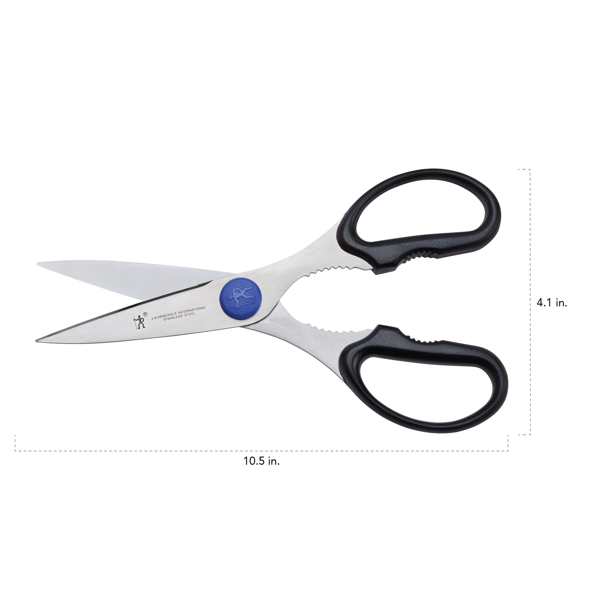 HENCKELS Take-Apart Kitchen Shears blades separated for thorough cleaning