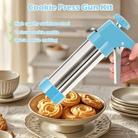 Hendiy press with 8 piping tips for precise decorating