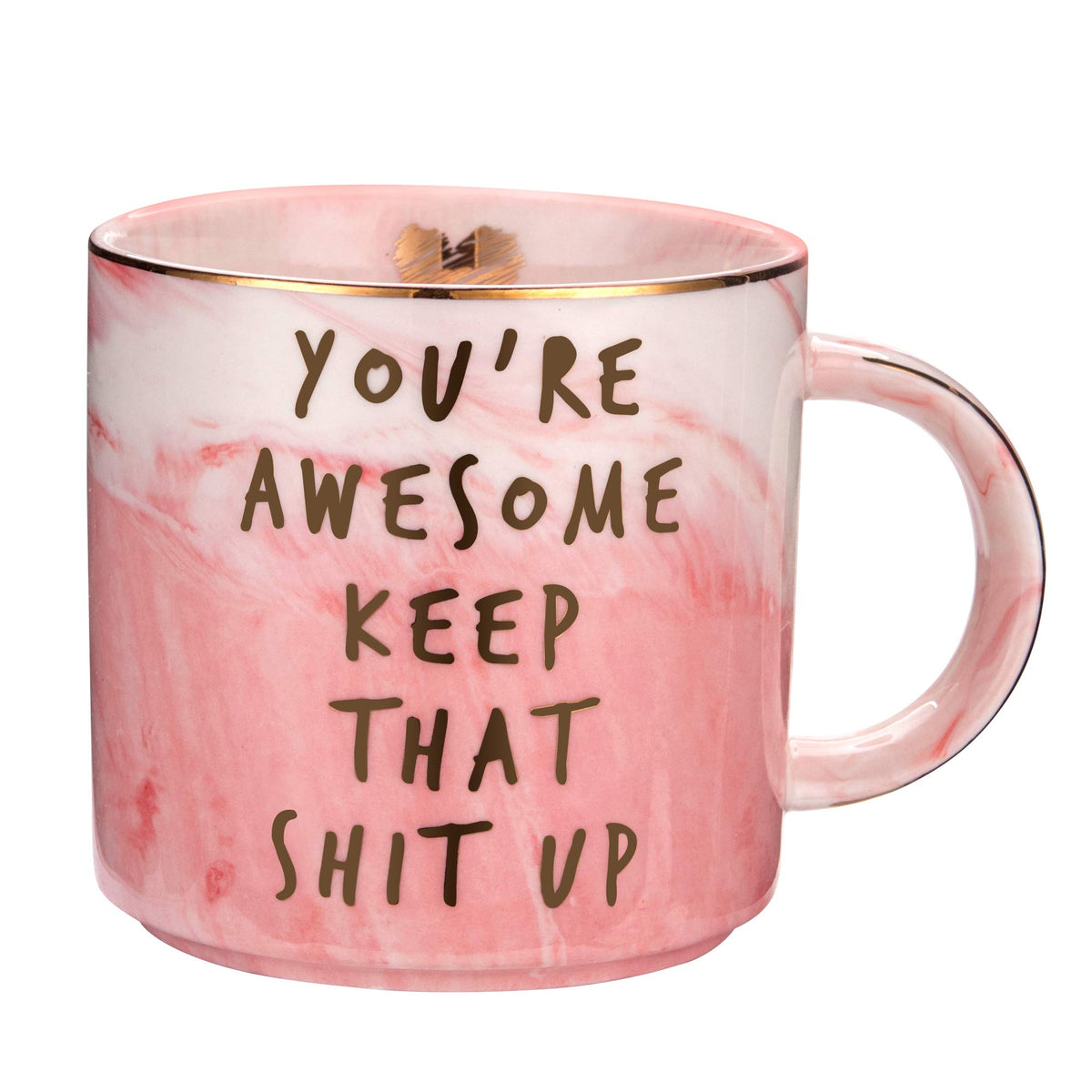 Hendson Thank You mug with You're Awesome quote for daily motivation.