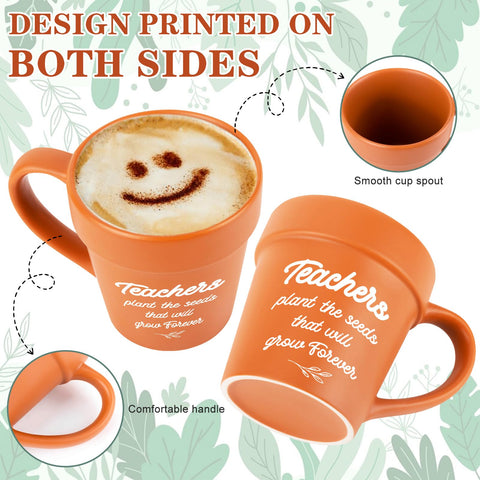 Henghere plant pot mug showing greenery for desk decor and daily inspiration