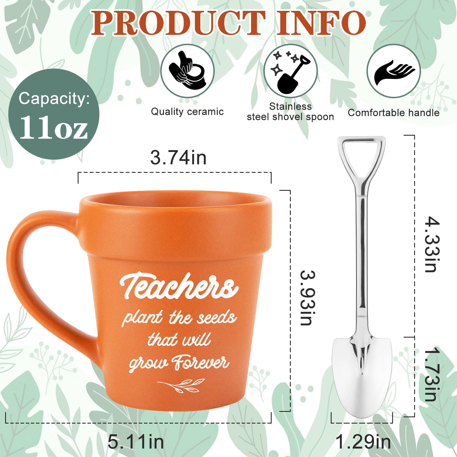 Henghere terracotta pot design with metallic spoon adds whimsical coffee moment