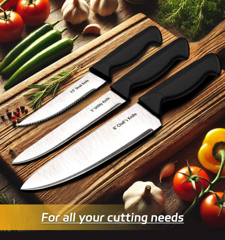HENKELIVING 5-inch utility knife for versatile kitchen tasks.