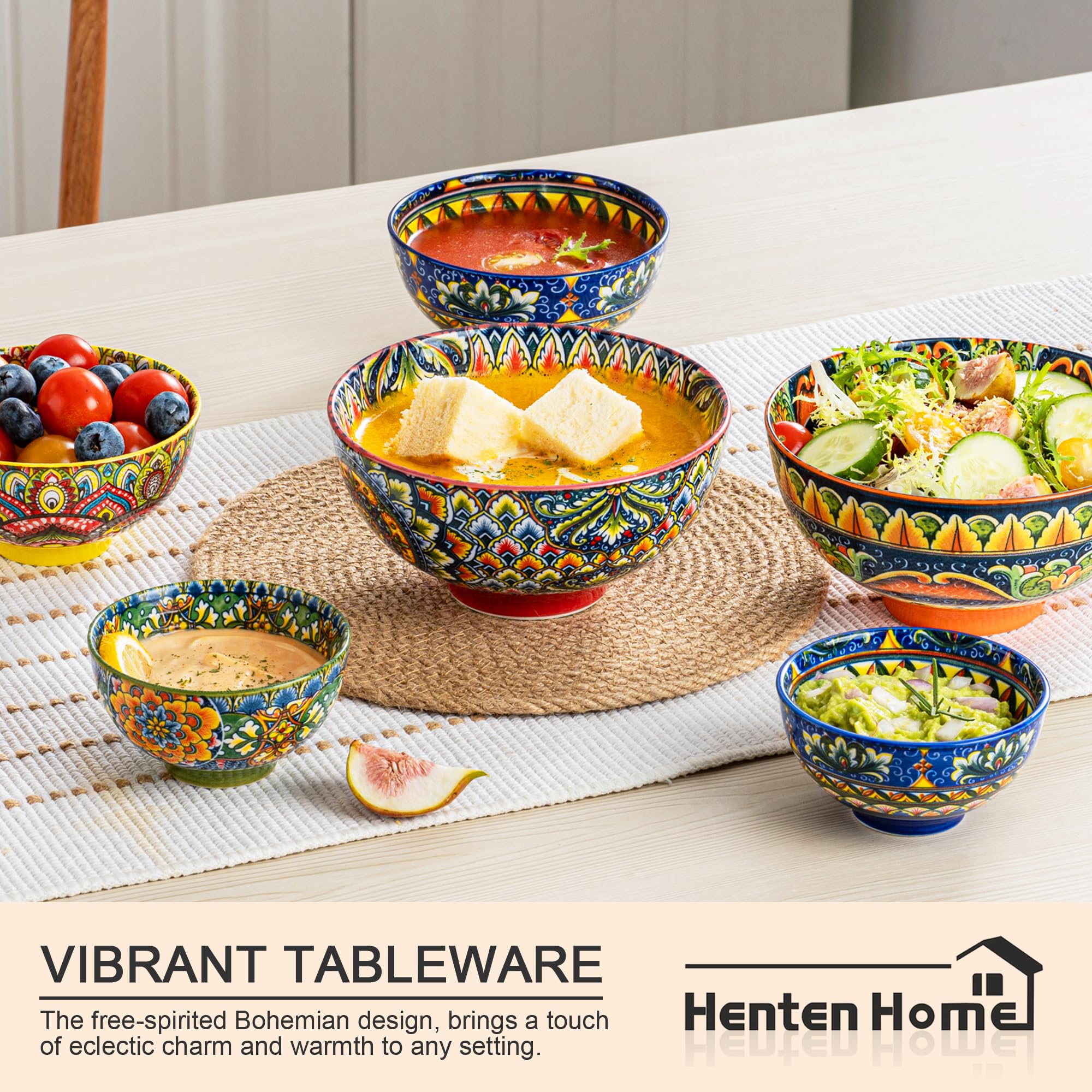 Henten Home dishwasher and microwave safe bowls simplify cleaning and quick reheating