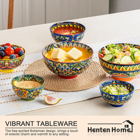 Henten Home dishwasher and microwave safe bowls simplify cleaning and quick reheating