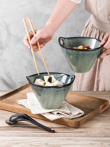 Henten Home stackable bowls save space for storage and serving.