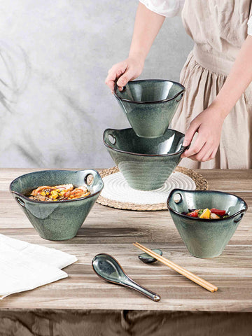 Henten Home teal bowls are ideal for ramen, udon, or soup meals.