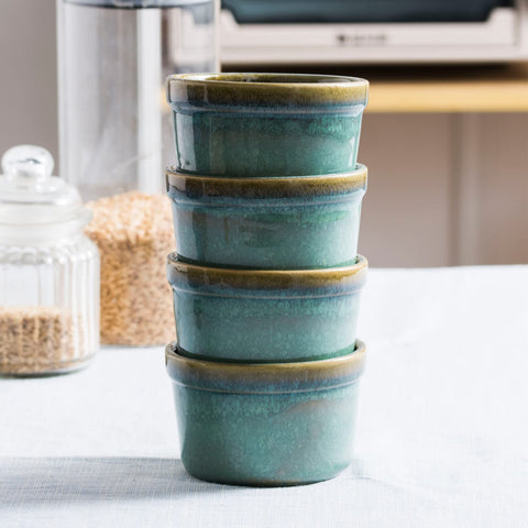 HENXFEN LEAD 8 oz ramekins safe in microwave and dishwasher for convenient cleanup