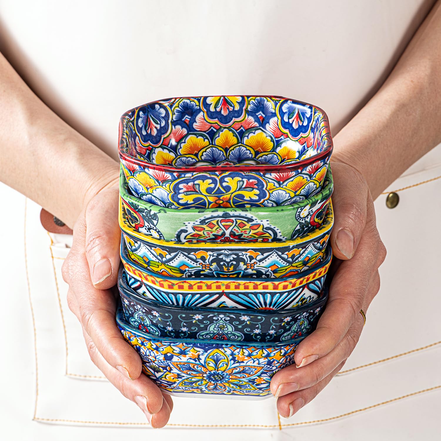 HENXFEN LEAD boho dipping bowls ideal for entertaining and stylish serving.
