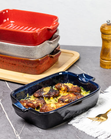 HENXFEN LEAD colorful set enhances serving with practical, durable bakeware.