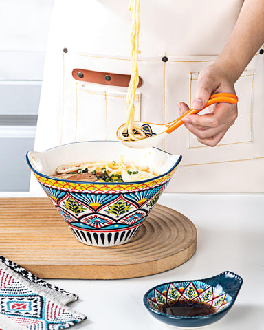 HENXFEN LEAD dishwasher-safe ceramic spoons with glossy glaze.