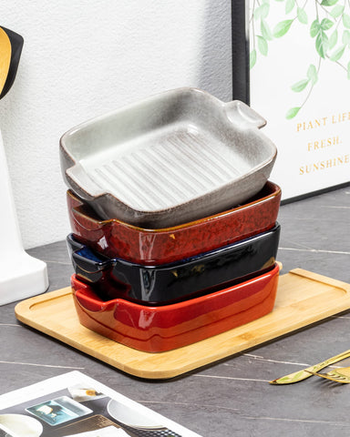 HENXFEN LEAD microwave and dishwasher-safe bakeware for everyday use.