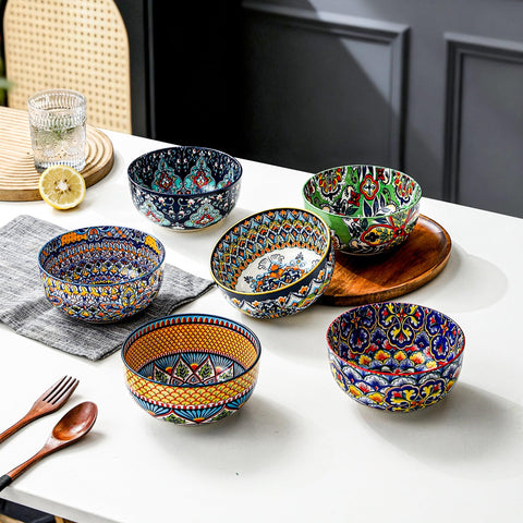 HENXFEN LEAD porcelain bowls with lead-free glaze for safe daily use