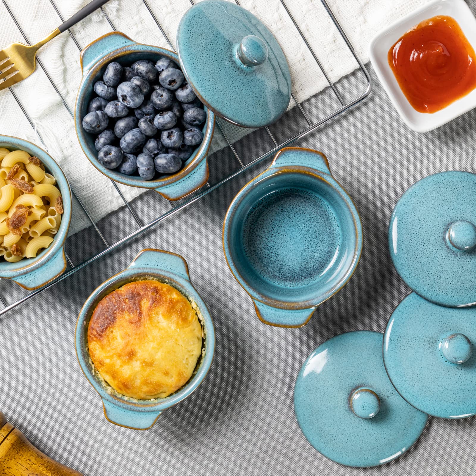HENXFEN LEAD ramekin with lid ideal for olives and charcuterie boards