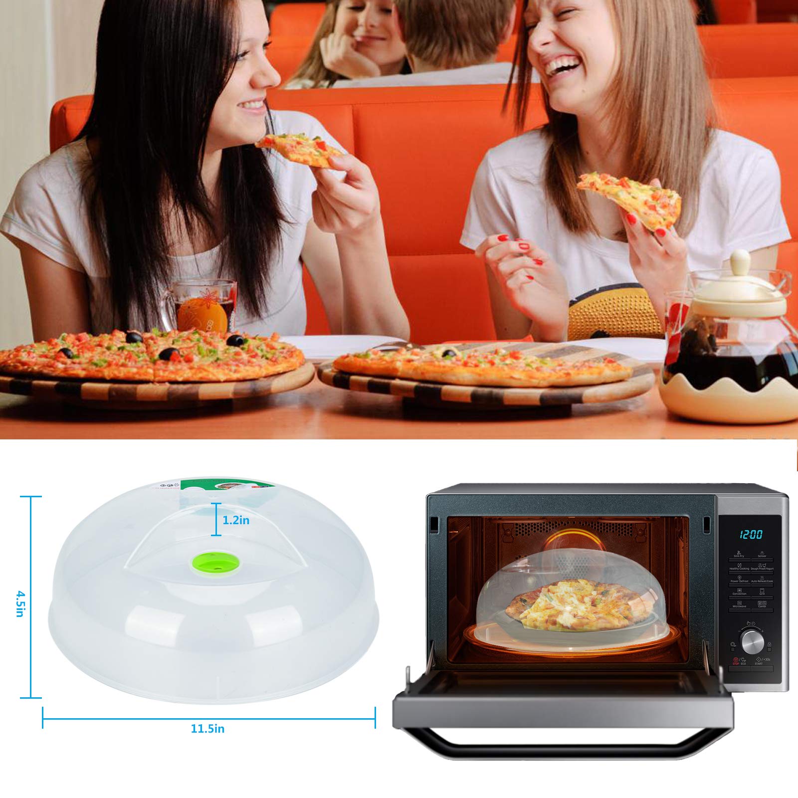 HENYU microwave cover easy grip handle aids safe lifting.