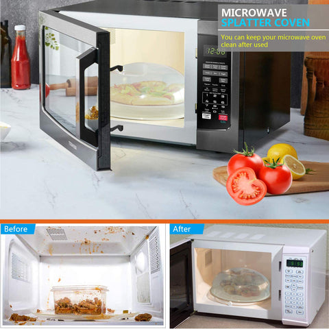 HENYU 11.5-inch cover fits standard plates for quick reheating.