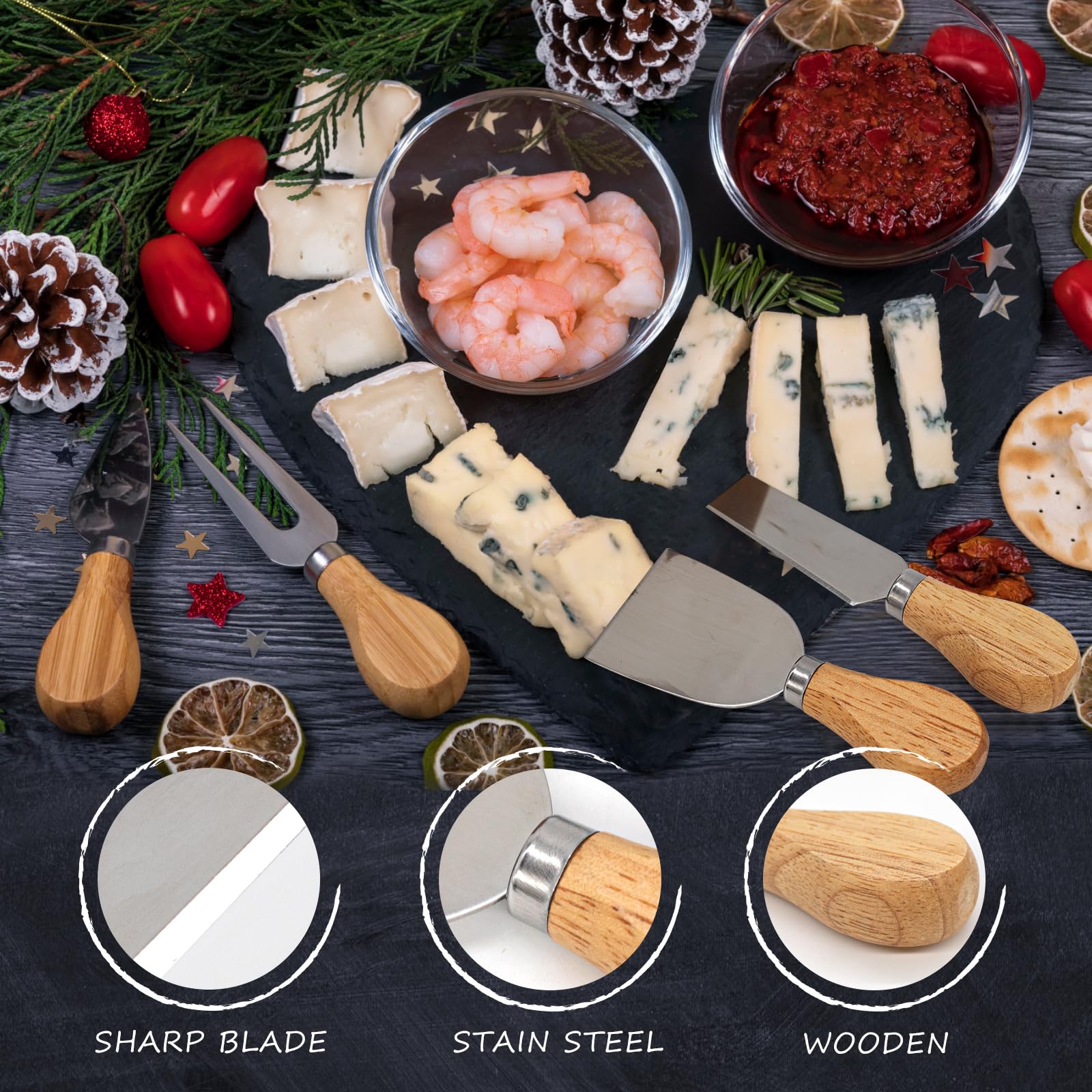HEORIM prong serving fork adds precise portioning to your board.