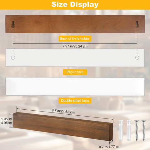 HEREOF ash wood magnetic strip showcases natural grain and durable, safe mounting.