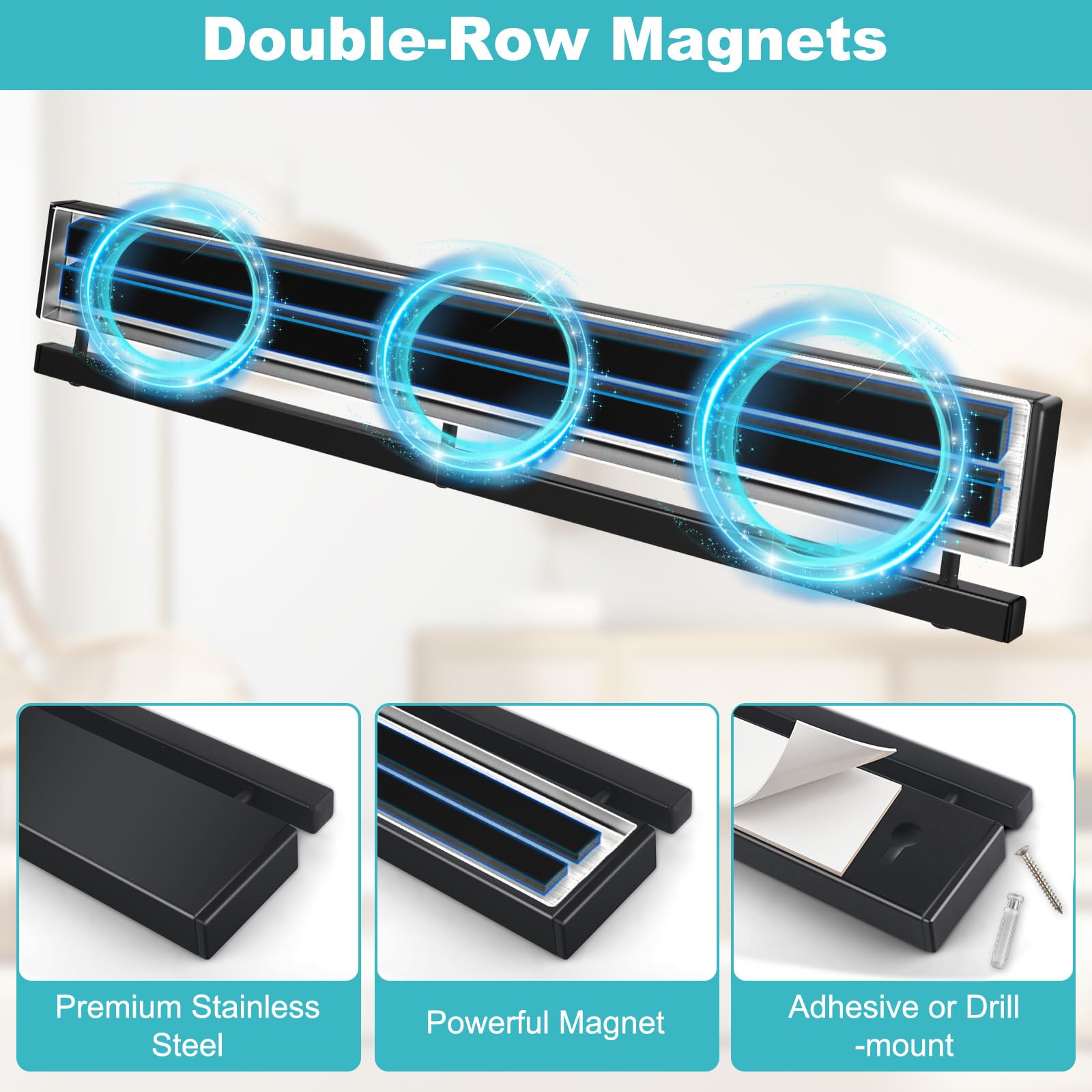 Hereof slim, space-saving design fits tight kitchen corners.