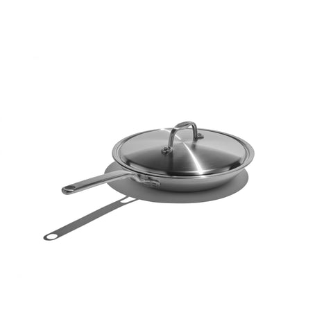 Heritage Steel Eater Series 10.5-inch frying pan with lid for even heating and non-toxic cooking