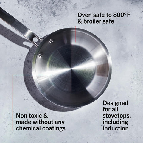 Heritage Steel Eater Series 12-Inch pan has no chemical coatings