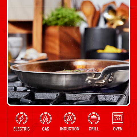 Heritage Steel Eater Series 12-Inch pan is oven-safe up to 800 degrees