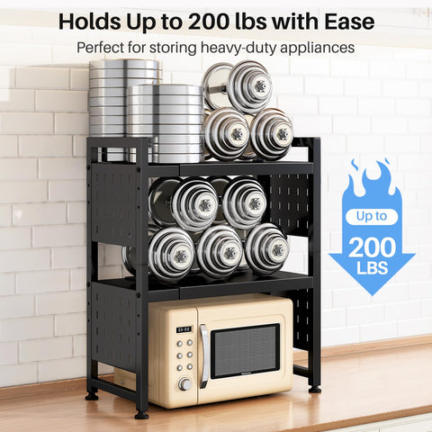 HERJOY sturdy carbon steel stand closeup reveals rust-proof, heat-resistant finish