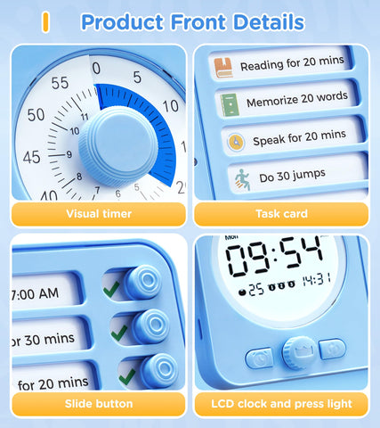 Herloreen visual timer dial close-up for intuitive routine management