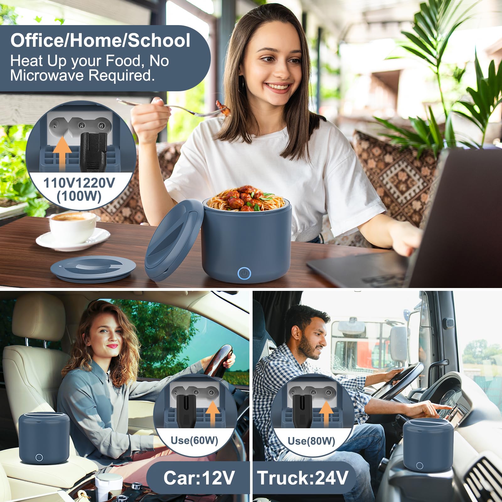 Herrfilk electric lunch box in compact setup demonstrates portable heating for office days.