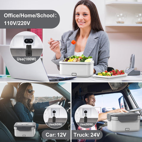 Herrfilk lunch box heats fast, about 20-25 minutes for a hot, ready-to-eat meal