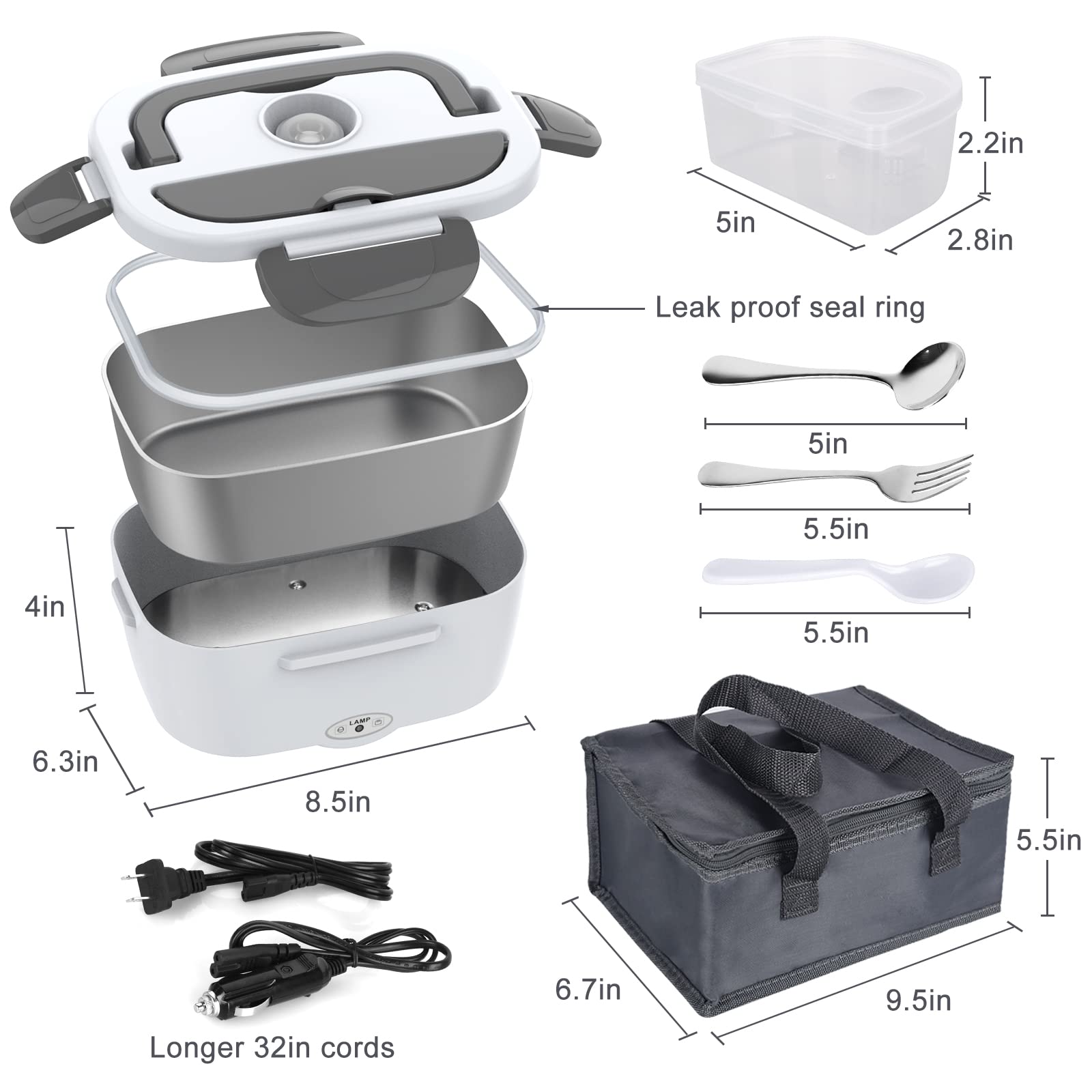 Herrfilk stainless inner container preserves flavor during reheating.