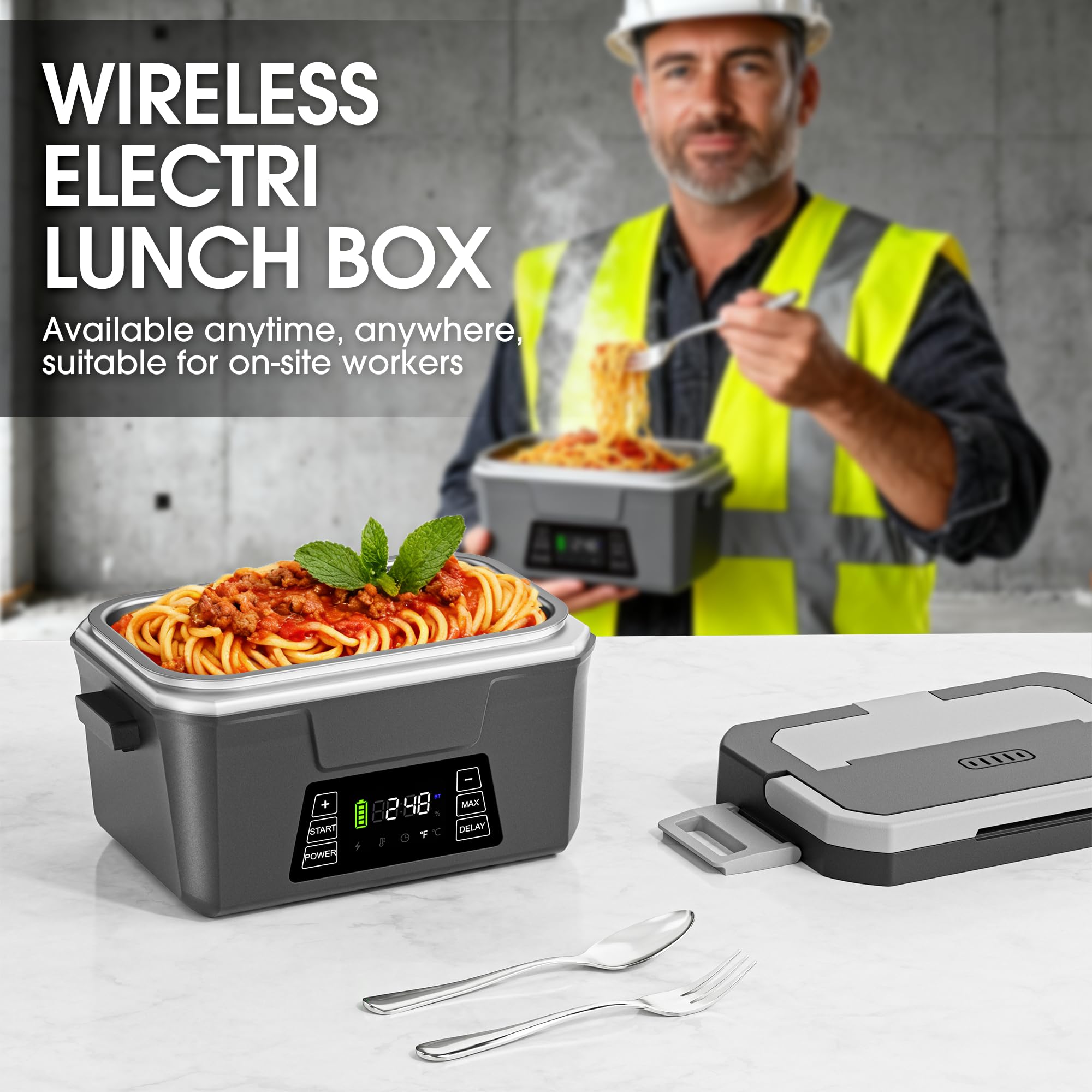 Herrfilk lunchbox app control shown for remote heating and monitoring
