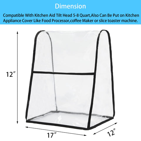 HERSENT clear mixer cover showcases your appliance while protecting it.