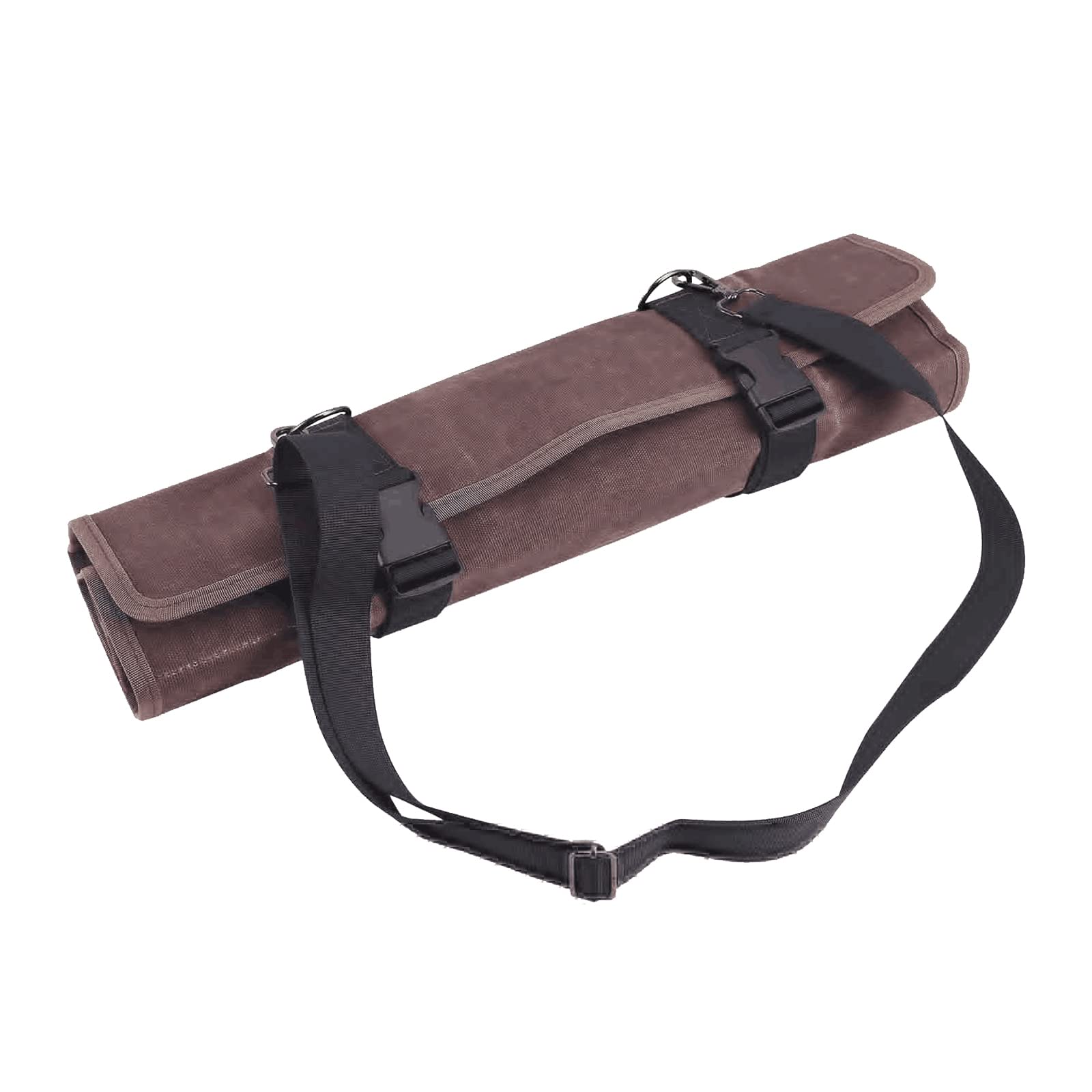 HERSENT durable waxed canvas protects blades during travel.