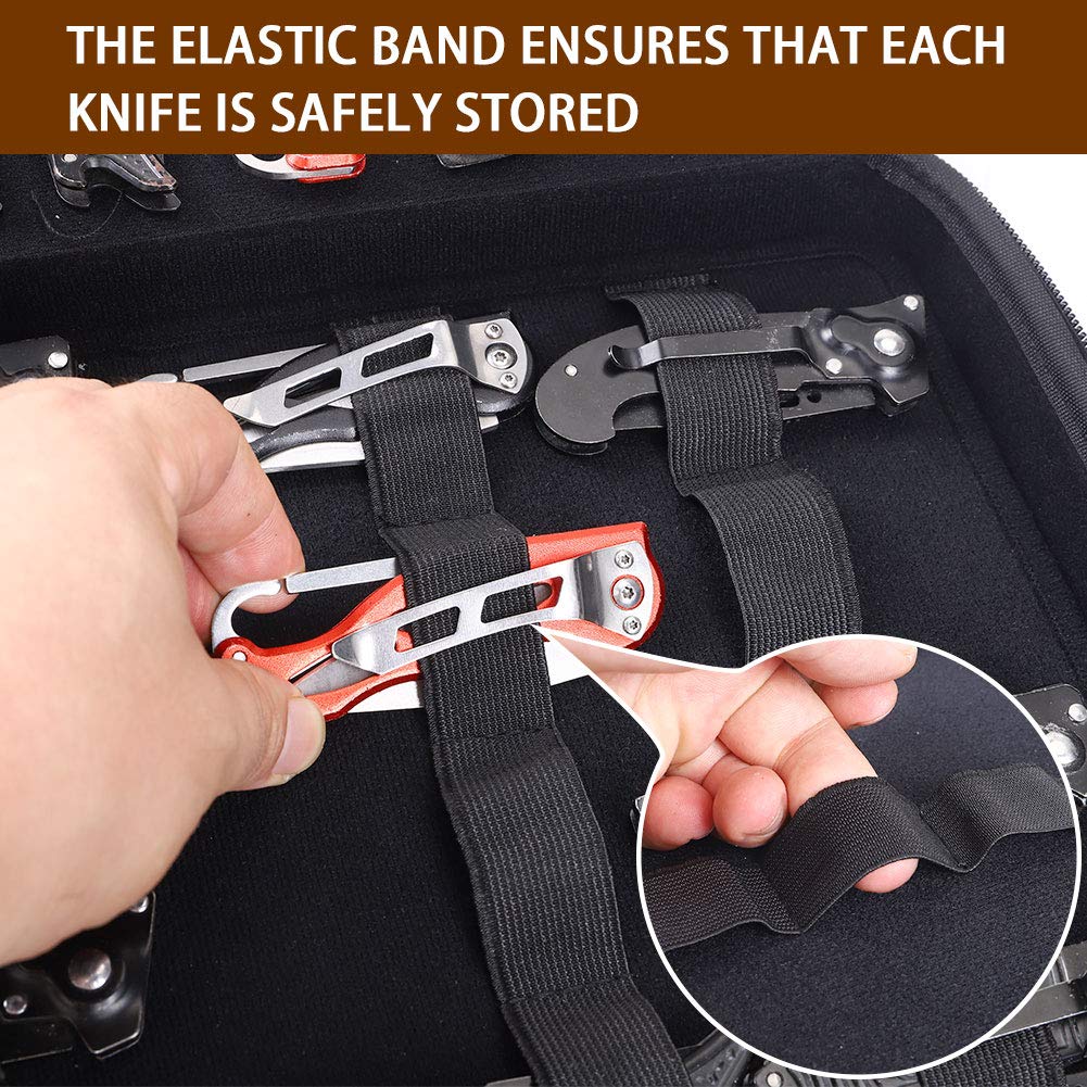 HERSENT compact 9x6x2.25-inch case stores 62 knives without bulk.