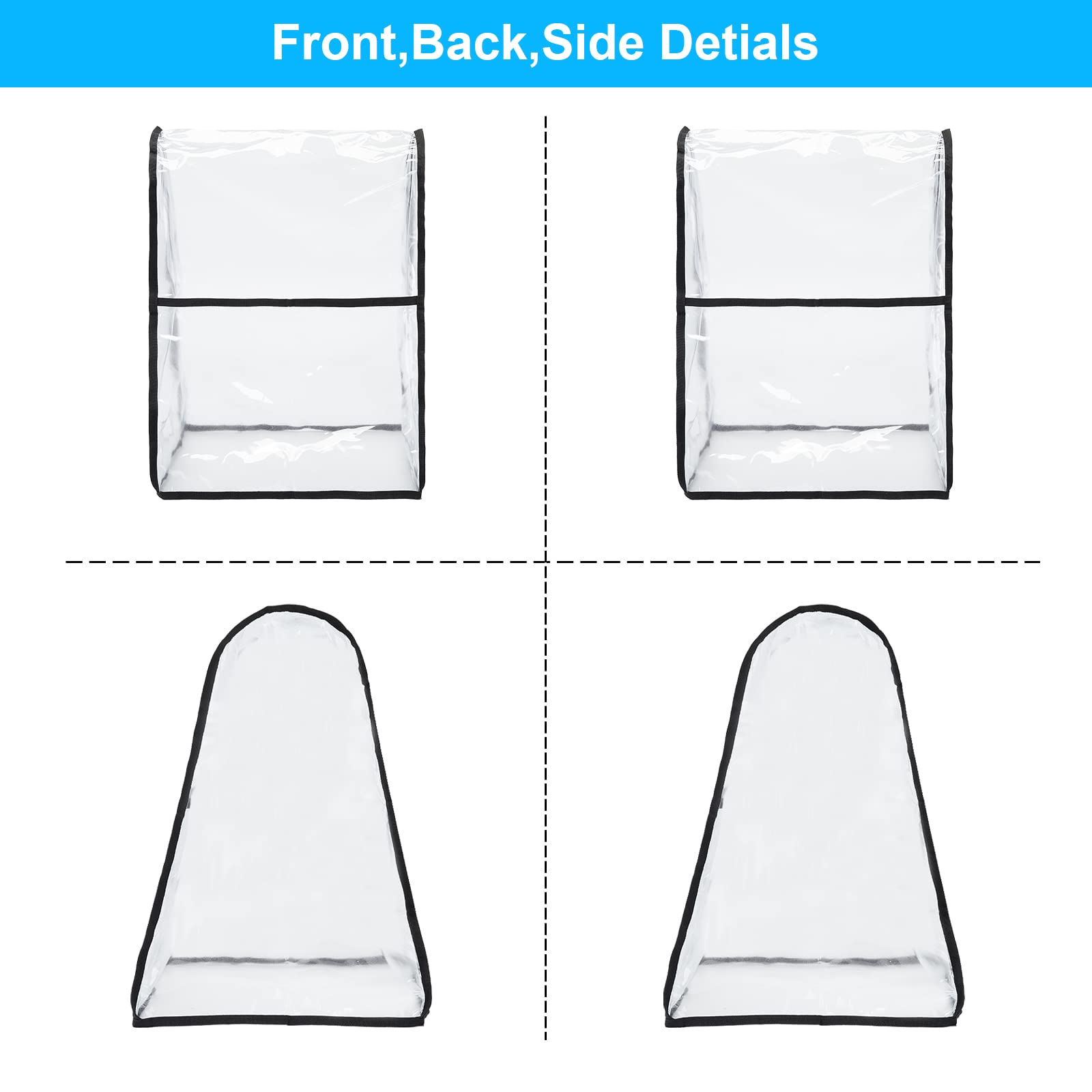 HERSENT waterproof PEVA surface shields against moisture and vapor.
