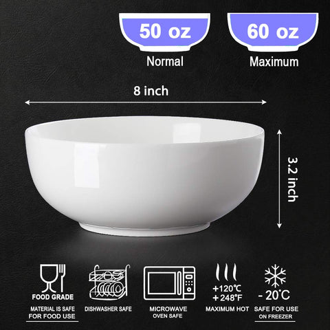 Hesen pho and ramen bowls showcase 8-inch porcelain design