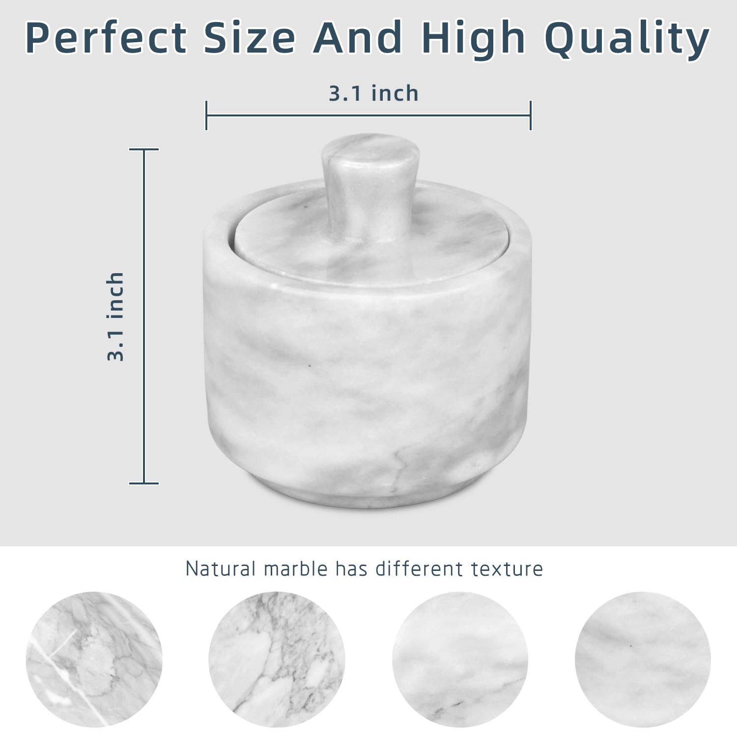 HESHIBI marble jar doubles as desk organizer for jewelry.