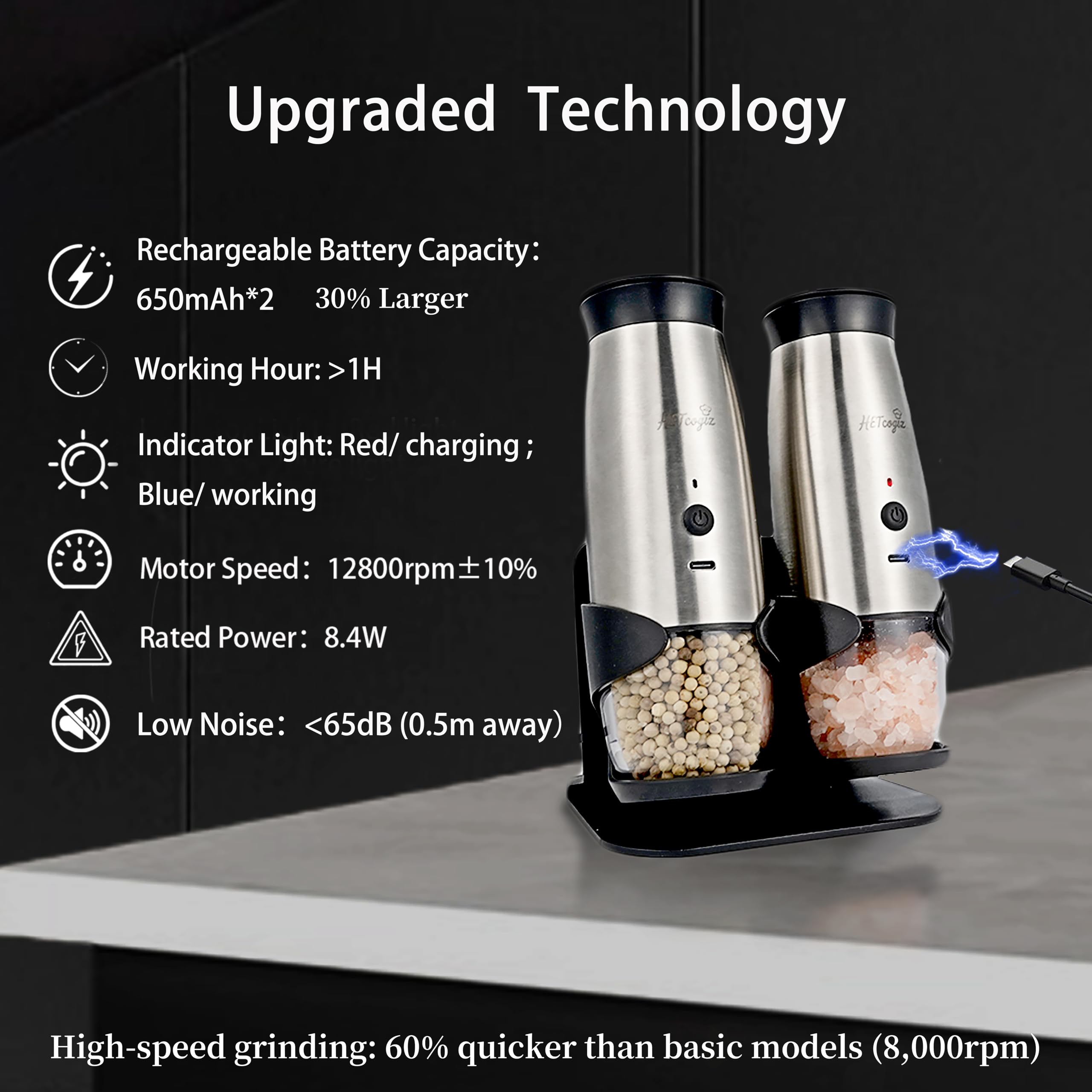 Ceramic grinding core preserves flavor while adjustable coarseness