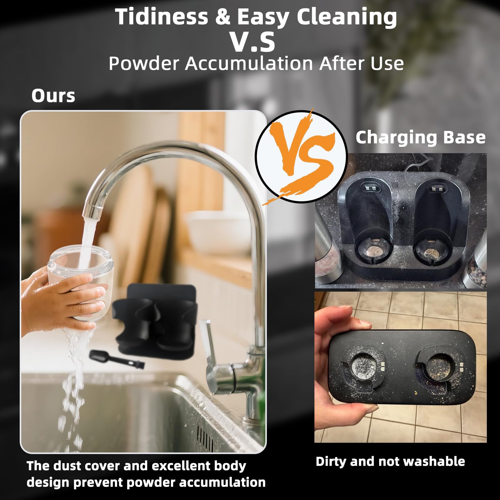 One-handed operation with ergonomic grip for busy cooking