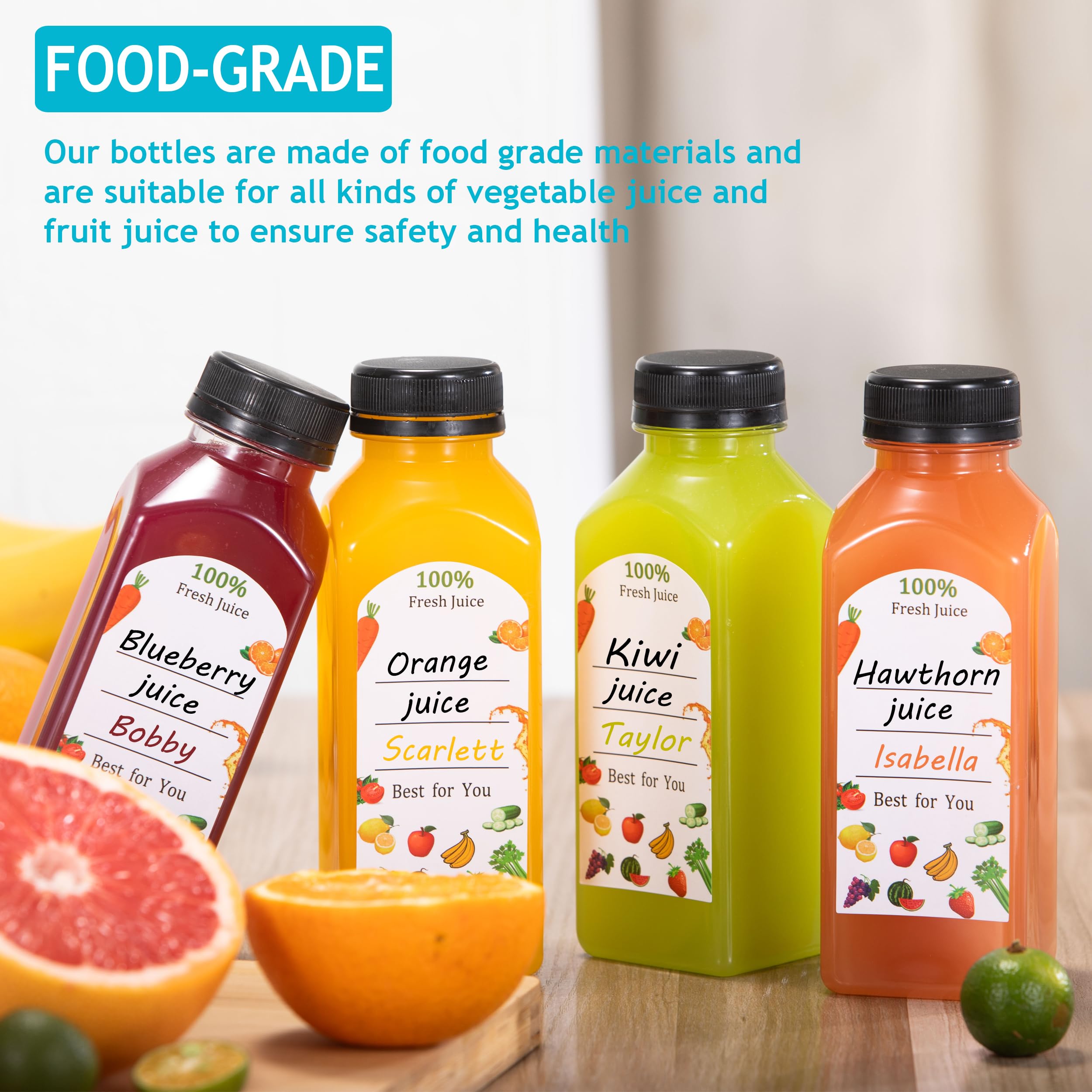 HEWASME label-ready bottle with 12oz capacity for quick drink differentiation