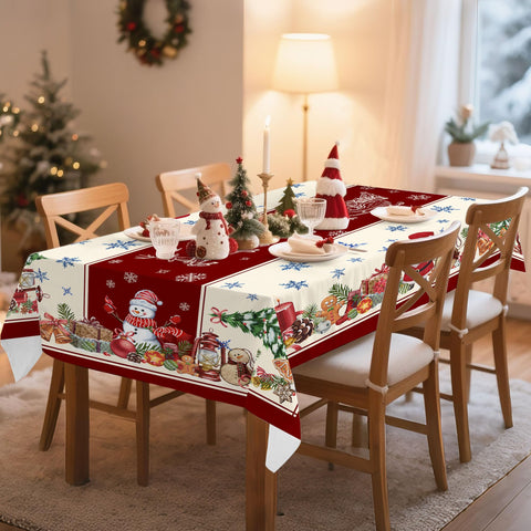 Hexagram easy care tablecloth supports machine washing and quick drying