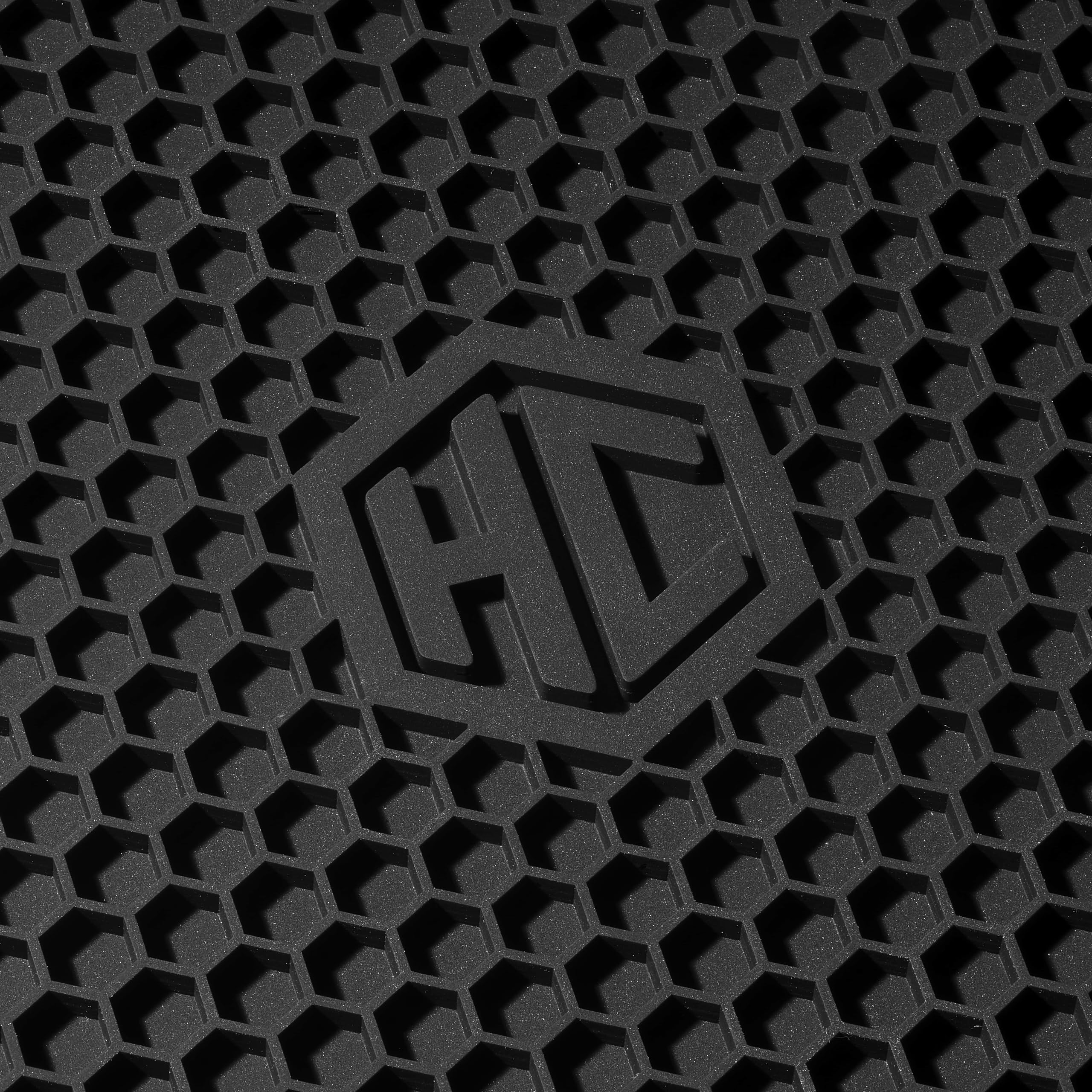 HexClad hexagon silicone trivet heat-resistance close-up shows high-temp resilience