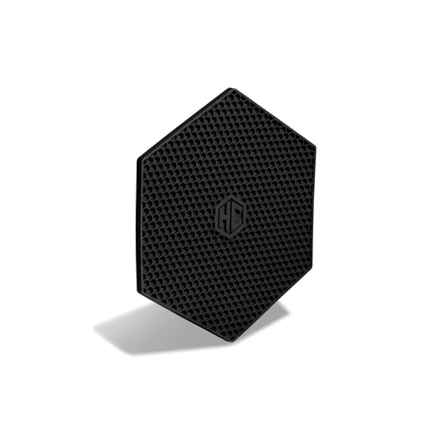 HexClad hexagon silicone trivet non-slip detail keeps pots stable during placement