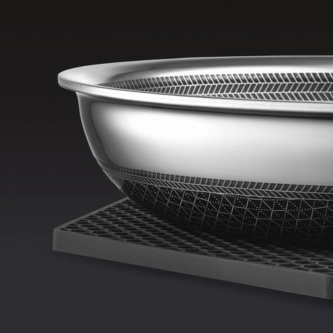 HexClad hexagon silicone trivet pack demonstrates value with two durable mats